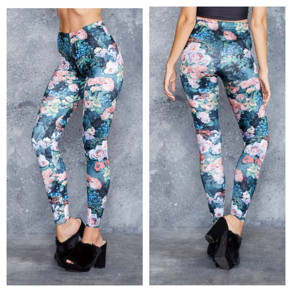 Blackmilk Pants - Blackmilk Take My Monet Leggings